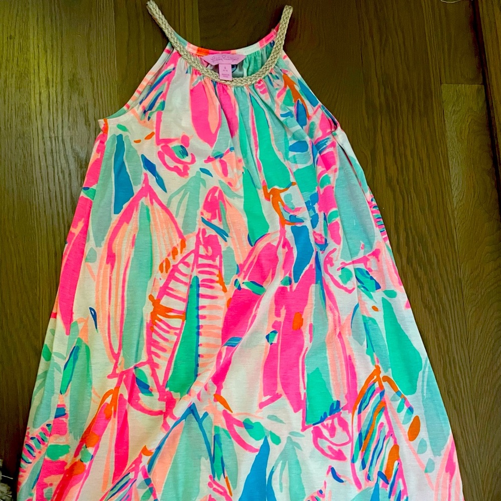 Girls size small 4-5 Lilly Pulitzer dress beautiful vibrant colors